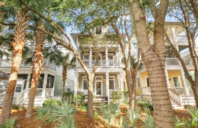 Stunning home just steps from the Gulf in Carillon Beach! This on Sharks Tooth Golf Club in Florida - for sale on GolfHomes.com, golf home, golf lot