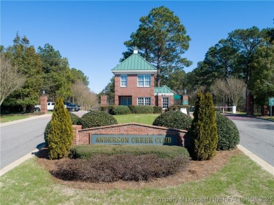 Inside the gates of Anderson Creek Club, this elegant home sits on Anderson Creek Golf Club in North Carolina - for sale on GolfHomes.com, golf home, golf lot