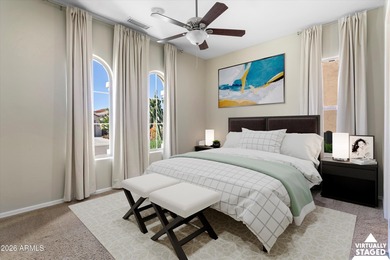 FORMER MODEL HOME WITH A POOL ON A HUGE, PREMIUM GOLF COURSE & on Copper Canyon Golf Club in Arizona - for sale on GolfHomes.com, golf home, golf lot