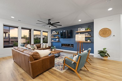 Turnkey luxury in TAVA Resort with amenity and golf-course views on Sand Hollow Golf Resort in Utah - for sale on GolfHomes.com, golf home, golf lot