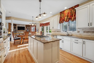 This perfectly maintained two story home on the first hole at on Bull Valley Golf Club in Illinois - for sale on GolfHomes.com, golf home, golf lot