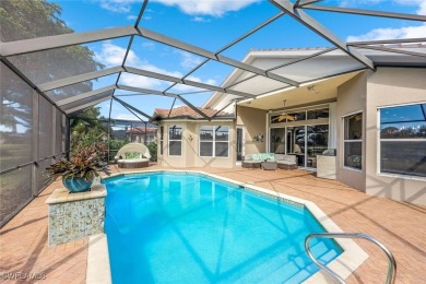 Step into this impeccably maintained Toll Brothers Saranac Floor on Estero Country Club in Florida - for sale on GolfHomes.com, golf home, golf lot