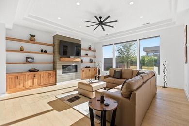 As you are welcomed into your tucked-in private entry courtyard on The Ledges Golf Club in Utah - for sale on GolfHomes.com, golf home, golf lot