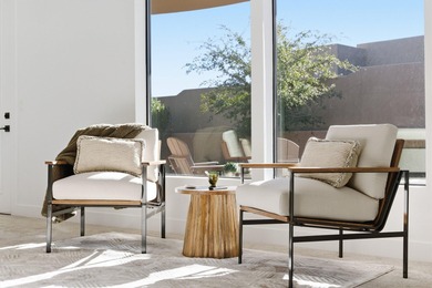 As you are welcomed into your tucked-in private entry courtyard on The Ledges Golf Club in Utah - for sale on GolfHomes.com, golf home, golf lot