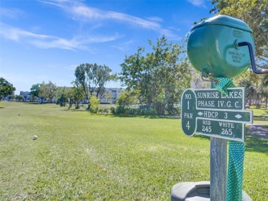 Boasting 1,420 square feet of living space, the condo features a on Sunrise Lakes Phase IV Golf Course in Florida - for sale on GolfHomes.com, golf home, golf lot