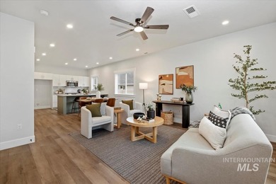 Beautiful new construction by Aby Homes LLC, ideally situated on on Hunters Point Golf Club in Idaho - for sale on GolfHomes.com, golf home, golf lot