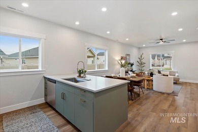 Beautiful new construction by Aby Homes LLC, ideally situated on on Hunters Point Golf Club in Idaho - for sale on GolfHomes.com, golf home, golf lot