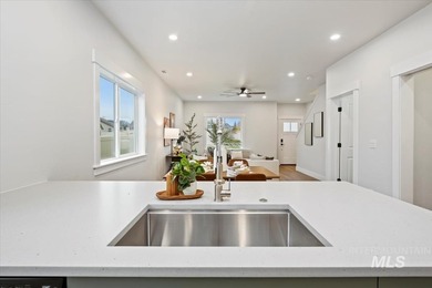 Beautiful new construction by Aby Homes LLC, ideally situated on on Hunters Point Golf Club in Idaho - for sale on GolfHomes.com, golf home, golf lot