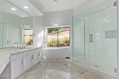 Tucked into a quiet cul-de-sac in the exclusive gated community on Gainey Ranch Golf Club in Arizona - for sale on GolfHomes.com, golf home, golf lot