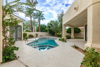Tucked into a quiet cul-de-sac in the exclusive gated community on Gainey Ranch Golf Club in Arizona - for sale on GolfHomes.com, golf home, golf lot
