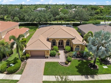 Rarely available and move-in ready, this Sandpiper model in on Estero Country Club in Florida - for sale on GolfHomes.com, golf home, golf lot