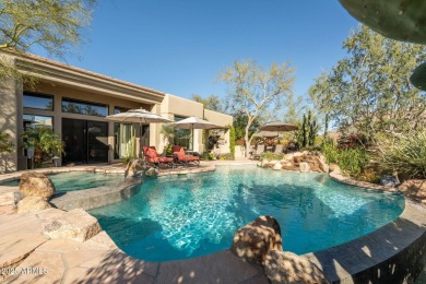 Set within The Heights of the prestigious guard-gated community on Desert Highlands Golf Club in Arizona - for sale on GolfHomes.com, golf home, golf lot