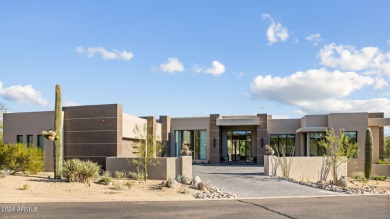 This dramatic desert modern home completed in November of 2023 on Desert Mountain Golf Club - Renegade Course in Arizona - for sale on GolfHomes.com, golf home, golf lot