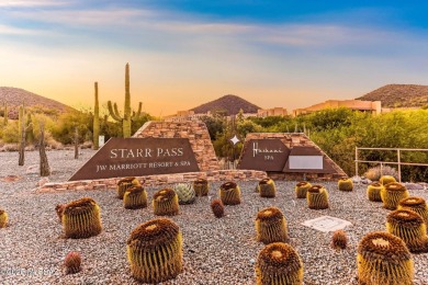Modern Luxury meets Desert Elegance in this stunning 2023 custom on Starr Pass Golf Club in Arizona - for sale on GolfHomes.com, golf home, golf lot
