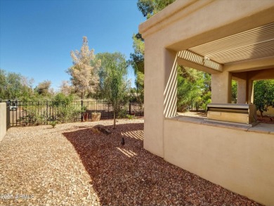 Golf balls - don't worry.  This dream home is on the 4th tee of on Raven Golf Club At South Mountain in Arizona - for sale on GolfHomes.com, golf home, golf lot