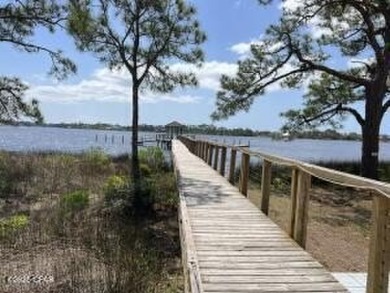 This wooded lot with lots of natural land behind the lot. View on Sharks Tooth Golf Club in Florida - for sale on GolfHomes.com, golf home, golf lot