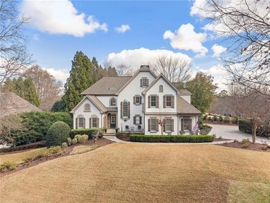 Modern luxury meets classic Southern charm in this iconic Laurel on Laurel Springs Golf Club in Georgia - for sale on GolfHomes.com, golf home, golf lot