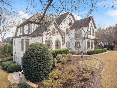 Modern luxury meets classic Southern charm in this iconic Laurel on Laurel Springs Golf Club in Georgia - for sale on GolfHomes.com, golf home, golf lot