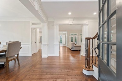Modern luxury meets classic Southern charm in this iconic Laurel on Laurel Springs Golf Club in Georgia - for sale on GolfHomes.com, golf home, golf lot