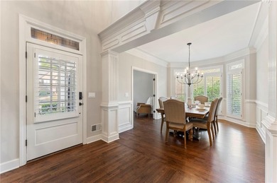 Modern luxury meets classic Southern charm in this iconic Laurel on Laurel Springs Golf Club in Georgia - for sale on GolfHomes.com, golf home, golf lot