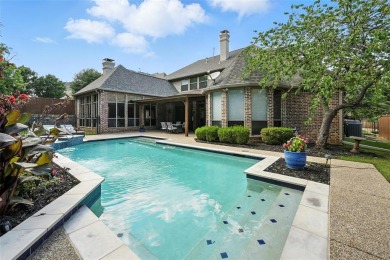 SANDERS CUSTOM HOME WITH A PRIVATE BACKYARD SANCTUARY IN on Bridlewood Golf Course in Texas - for sale on GolfHomes.com, golf home, golf lot