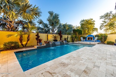 Charming Spanish-style single-level pool home in the heart of on Verrado Golf Club  in Arizona - for sale on GolfHomes.com, golf home, golf lot