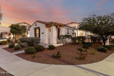 Charming Spanish-style single-level pool home in the heart of on Verrado Golf Club  in Arizona - for sale on GolfHomes.com, golf home, golf lot