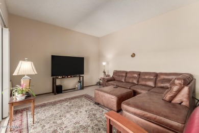 This well-cared-for 2-bedroom, 1.75-bath townhome is move-in on Sun City Lakes West and East in Arizona - for sale on GolfHomes.com, golf home, golf lot