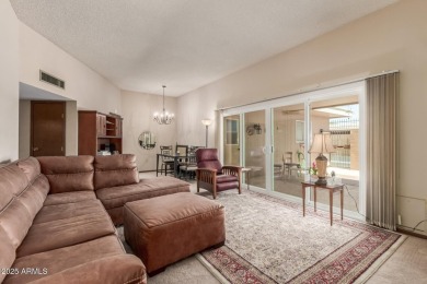 This well-cared-for 2-bedroom, 1.75-bath townhome is move-in on Sun City Lakes West and East in Arizona - for sale on GolfHomes.com, golf home, golf lot
