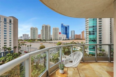 A stunning corner residence with floor-to-ceiling windows on Las Vegas Country Club in Nevada - for sale on GolfHomes.com, golf home, golf lot