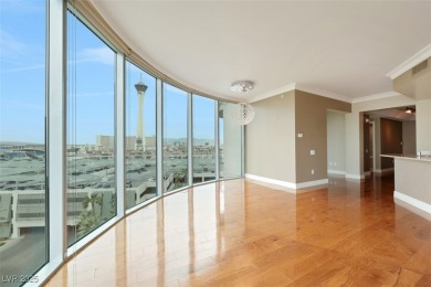 A stunning corner residence with floor-to-ceiling windows on Las Vegas Country Club in Nevada - for sale on GolfHomes.com, golf home, golf lot
