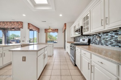 Experience resort-style living in this immaculate 2-bedroom, 2 on Sun City Grand Golf Couse and Club in Arizona - for sale on GolfHomes.com, golf home, golf lot