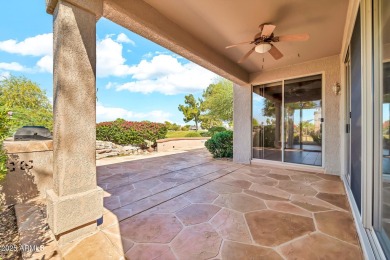 Experience resort-style living in this immaculate 2-bedroom, 2 on Sun City Grand Golf Couse and Club in Arizona - for sale on GolfHomes.com, golf home, golf lot