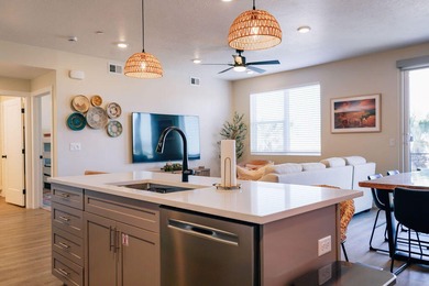 Vacation-Ready Condo in Desert Color - Fully Furnished & Steps on Sunriver Golf Club in Utah - for sale on GolfHomes.com, golf home, golf lot