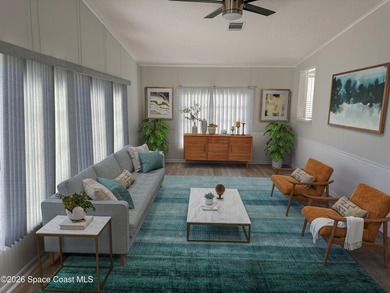 WOW! Move-in-ready and beautifully refreshed, this 2-bedroom on Barefoot Bay Golf Course in Florida - for sale on GolfHomes.com, golf home, golf lot