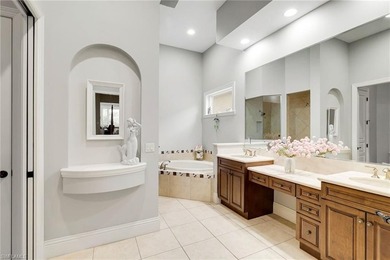 Welcome to an exceptional waterfront retreat offering almost 3 on Miromar Lakes Golf Club in Florida - for sale on GolfHomes.com, golf home, golf lot