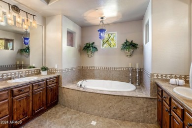 Within the exclusive community of Tusayan at Troon, lovely patio on Troon Country Club in Arizona - for sale on GolfHomes.com, golf home, golf lot