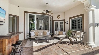 Welcome to an exceptional waterfront retreat offering almost 3 on Miromar Lakes Golf Club in Florida - for sale on GolfHomes.com, golf home, golf lot
