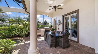 Welcome to an exceptional waterfront retreat offering almost 3 on Miromar Lakes Golf Club in Florida - for sale on GolfHomes.com, golf home, golf lot