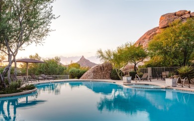 Within the exclusive community of Tusayan at Troon, lovely patio on Troon Country Club in Arizona - for sale on GolfHomes.com, golf home, golf lot