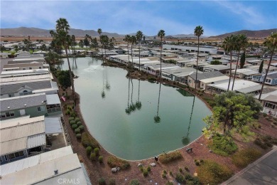 Welcome home to this beautiful NEW LAKEFRONT manufactured home on Hemet West Mobile Estates in California - for sale on GolfHomes.com, golf home, golf lot