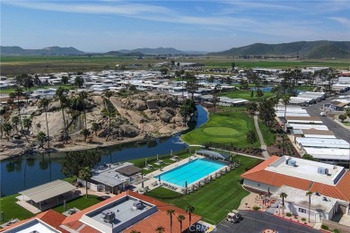 Welcome home to this beautiful NEW LAKEFRONT manufactured home on Hemet West Mobile Estates in California - for sale on GolfHomes.com, golf home, golf lot