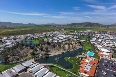 Welcome home to this beautiful NEW LAKEFRONT manufactured home on Hemet West Mobile Estates in California - for sale on GolfHomes.com, golf home, golf lot