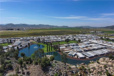 Welcome home to this beautiful NEW LAKEFRONT manufactured home on Hemet West Mobile Estates in California - for sale on GolfHomes.com, golf home, golf lot