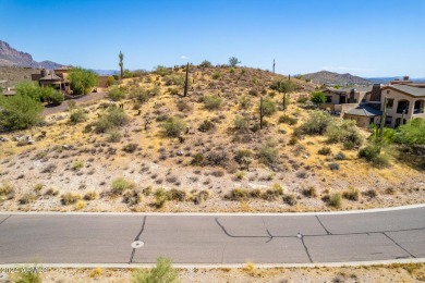 Wait until you see this spectacular hillside lot with views of on Gold Canyon Golf Resort - Sidewinder in Arizona - for sale on GolfHomes.com, golf home, golf lot