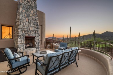 European masterpiece with stunning mountain, Valley and sunset on Desert Mountain Golf Club - Renegade Course in Arizona - for sale on GolfHomes.com, golf home, golf lot