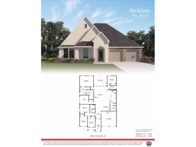 Exclusive plan for The Park at the Island! Five bedrooms plus a on The Island Country Club in Louisiana - for sale on GolfHomes.com, golf home, golf lot