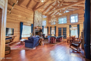 Charming Log-Sided Retreat in Prestigious White Mountain Summer on White Mountain Country Club in Arizona - for sale on GolfHomes.com, golf home, golf lot