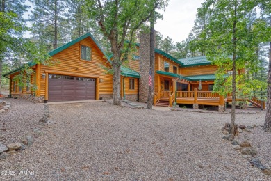 Charming Log-Sided Retreat in Prestigious White Mountain Summer on White Mountain Country Club in Arizona - for sale on GolfHomes.com, golf home, golf lot