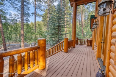 Charming Log-Sided Retreat in Prestigious White Mountain Summer on White Mountain Country Club in Arizona - for sale on GolfHomes.com, golf home, golf lot